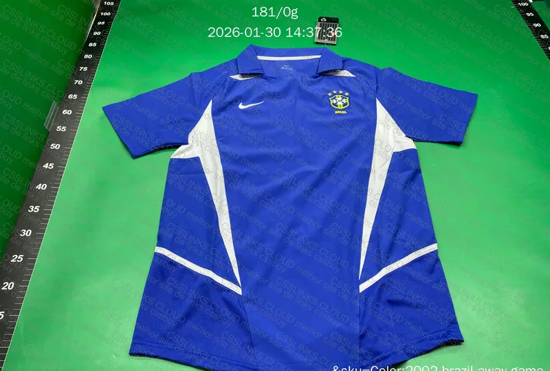 Camisa do brasil azul 2002 5