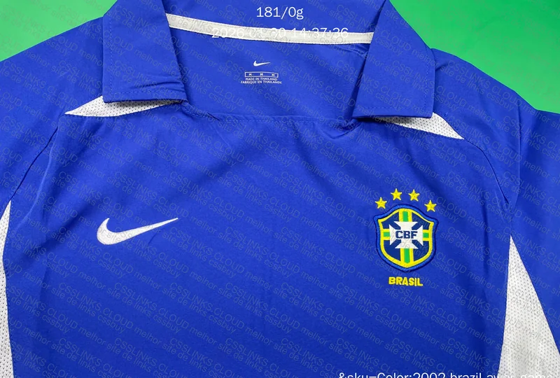 Camisa do brasil azul 2002 7