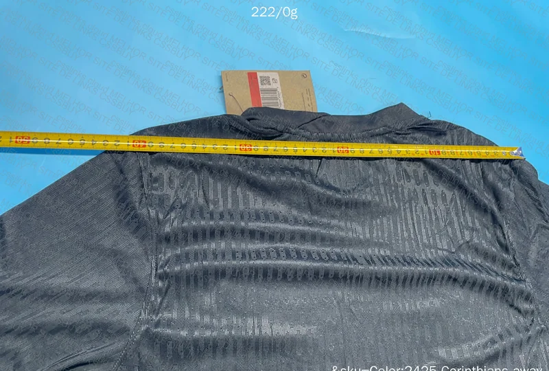 Corinthians All Black Shirt (WITH MEASUREMENTS)