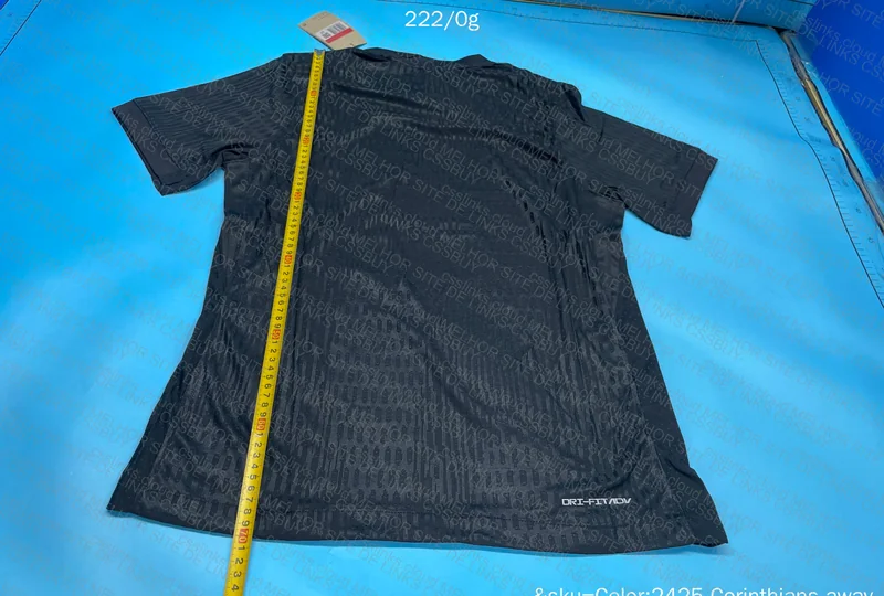 Corinthians All Black Shirt (WITH MEASUREMENTS) 2