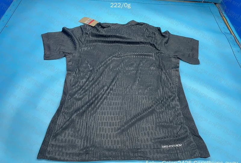 Corinthians All Black Shirt (WITH MEASUREMENTS) 6