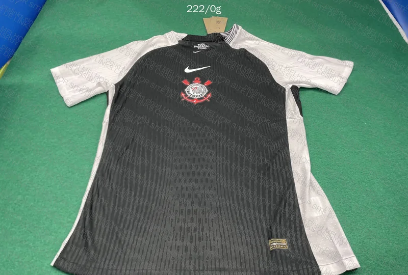 Black Corinthians Player Model Shirt 2