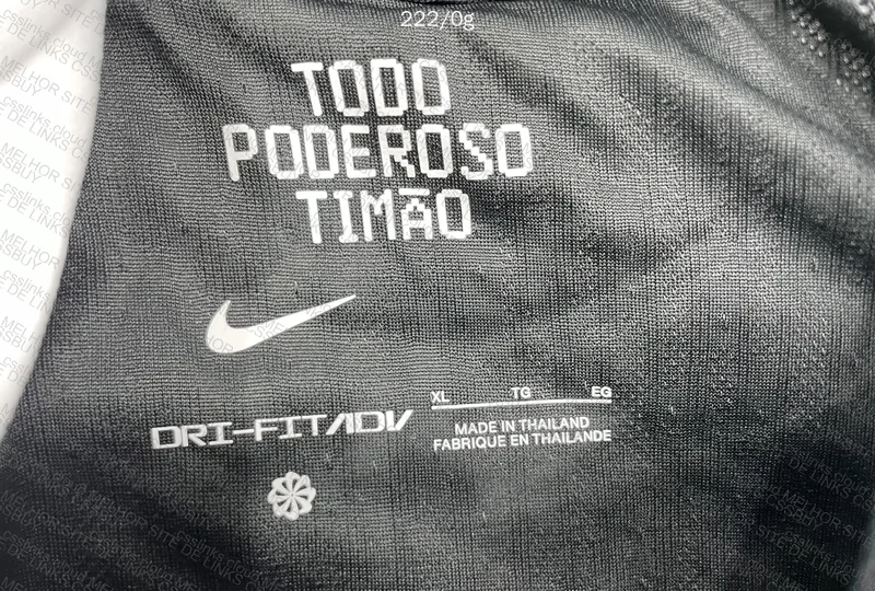 Black Corinthians Player Model Shirt 3
