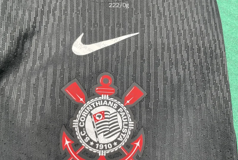 Black Corinthians Player Model Shirt 4