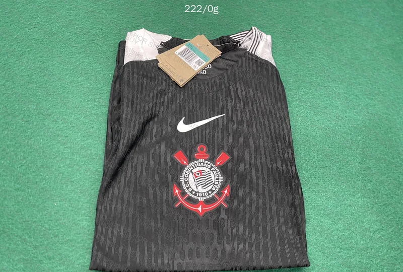 Black Corinthians Player Model Shirt 5