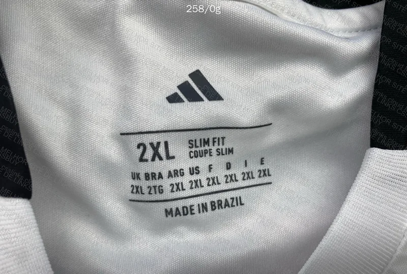 Flamengo Jersey (with measurements) 5