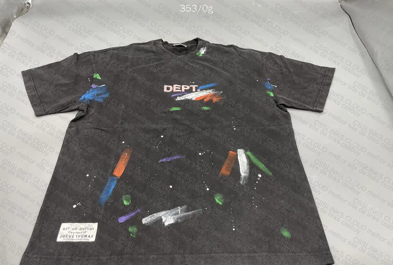 Gallery Dept Shirt with Paint Splash (with measurements)
