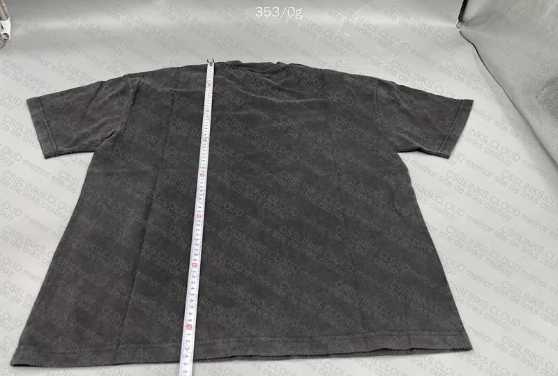 Gallery Dept Shirt with Paint Splash (with measurements) 4