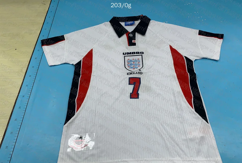 England 1998 Beckham Jersey 4