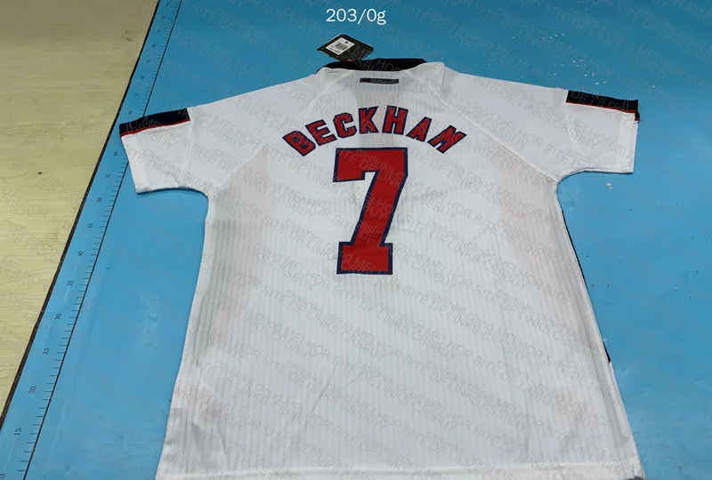 England 1998 Beckham Jersey 6