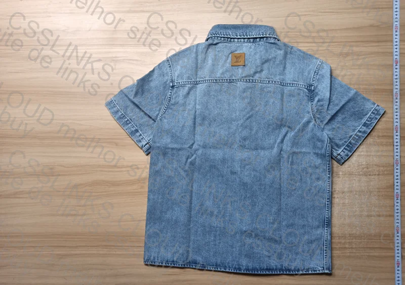 Short Sleeve Denim Shirt 2