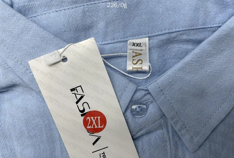 Linen T-Shirt - Light Blue 2