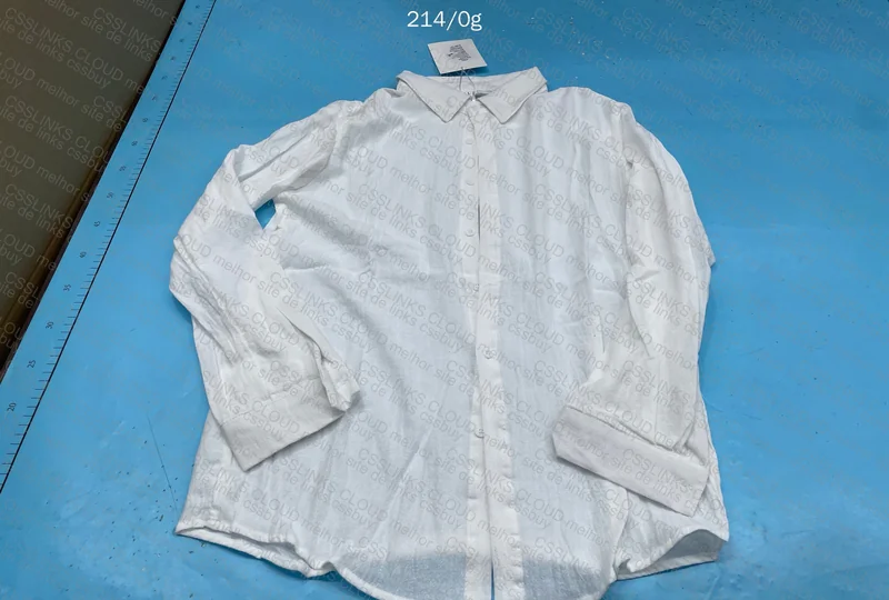 Plain White Linen T-Shirt 2