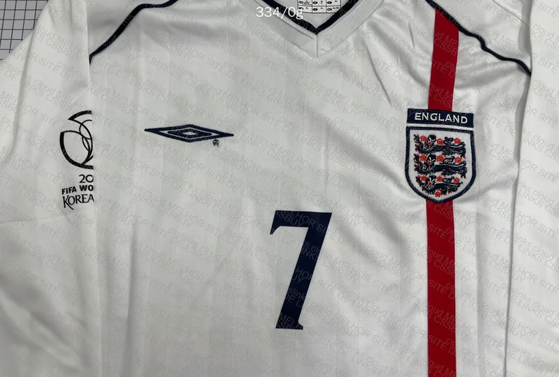 Beckham England 2002 Long Shirt 2