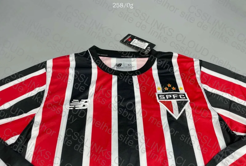 São Paulo FC Striped Long Sleeve Shirt