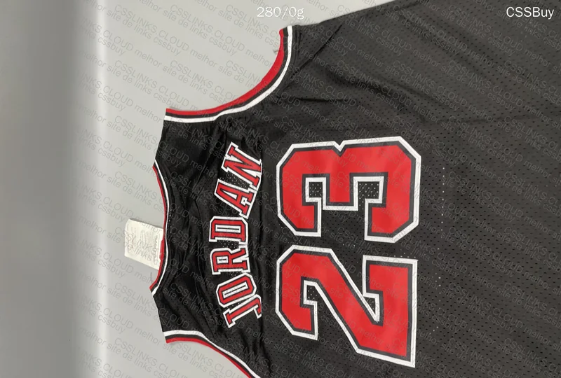 Michael Jordan Chicago Bulls 97-98 Black Mitchell & Ness Shirt 5