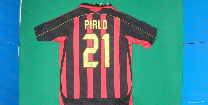 Milan Shirt 2006-2007 Shevchenko + Pirlo 4