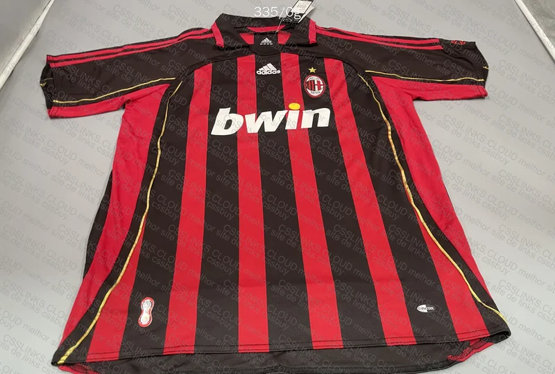 Milan Retro Jersey with Measurements 2