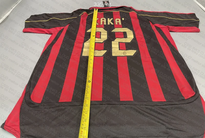 Milan Retro Jersey with Measurements 6
