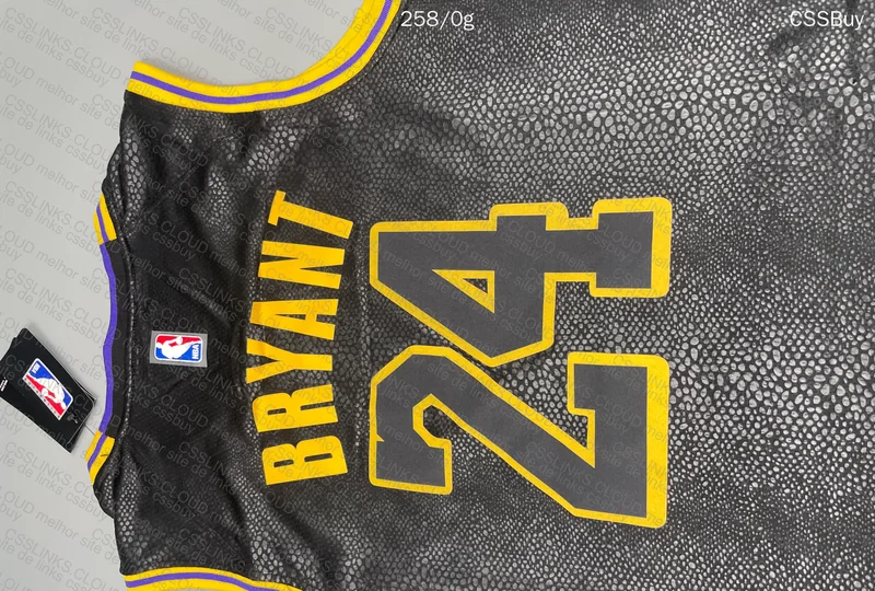 NBA Lakers Kobe Bryant Black Mamba Jersey (Beautiful) 4