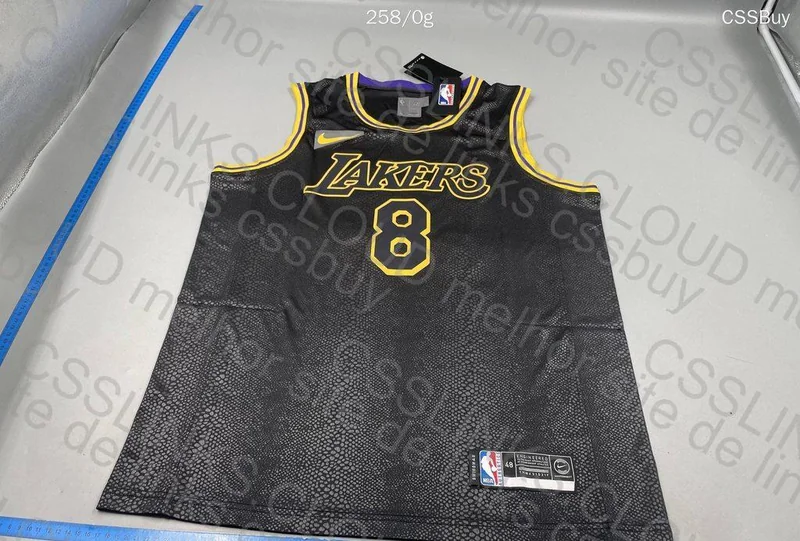 NBA Lakers Kobe Bryant Black Mamba Jersey (Beautiful) 5