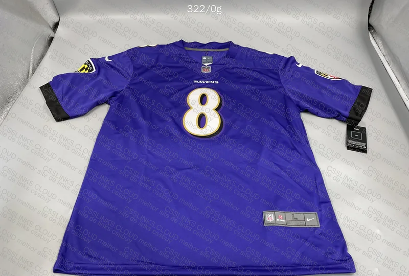 NFL Ravens Jersey with Measurements
