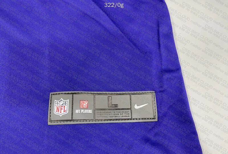 NFL Ravens Jersey with Measurements 2