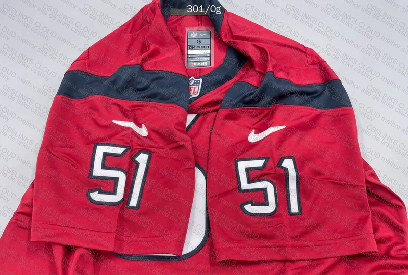 NFL Texans Jersey with Measurements 11