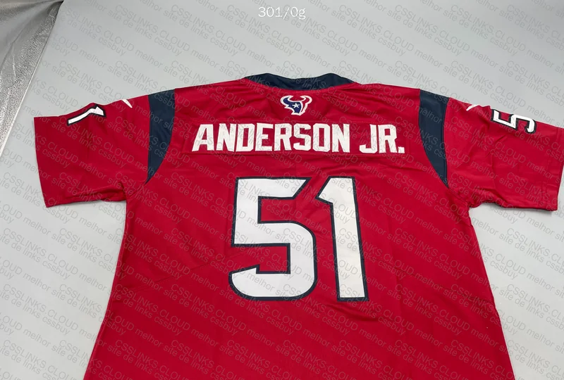 NFL Texans Jersey with Measurements 7
