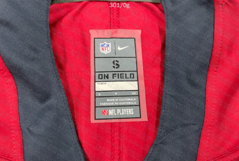 NFL Texans Jersey with Measurements 8