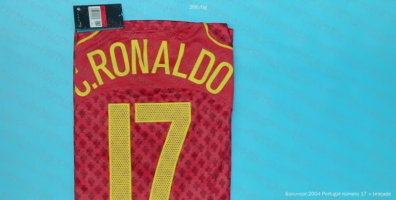 Nike Portugal Cristiano Ronaldo Euro 2004 Final Shirt