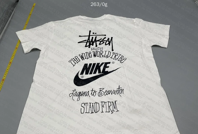 Nike x Stussy Shirt with Measurements 2