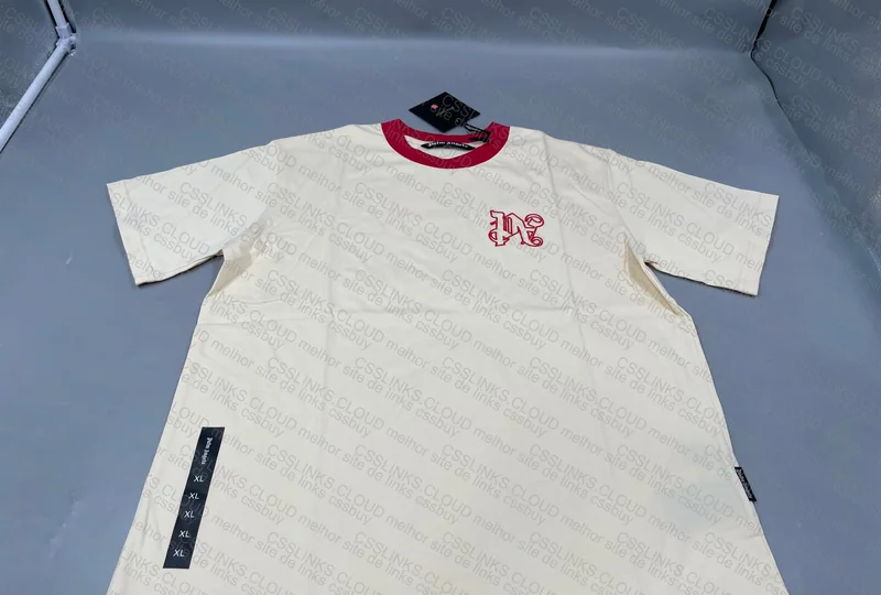 Palm Angels Shirt - Beige/Red 2