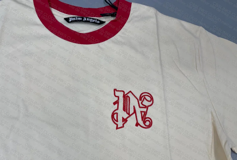 Palm Angels Shirt - Beige/Red 4