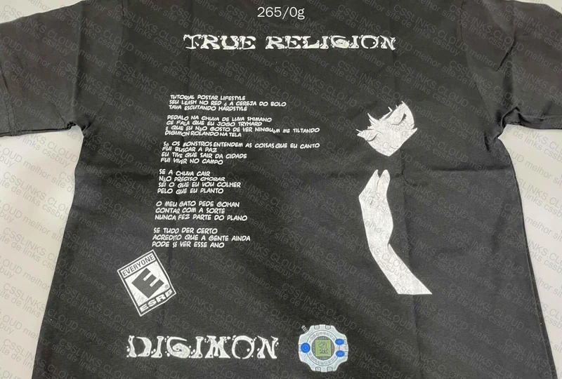 Custom True Religion Yung Buda Digimon Shirt 3