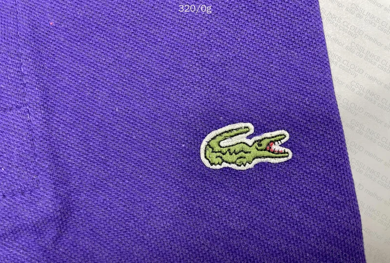 Lacoste 1:1 Dark Purple Polo Shirt Size M (5) 2