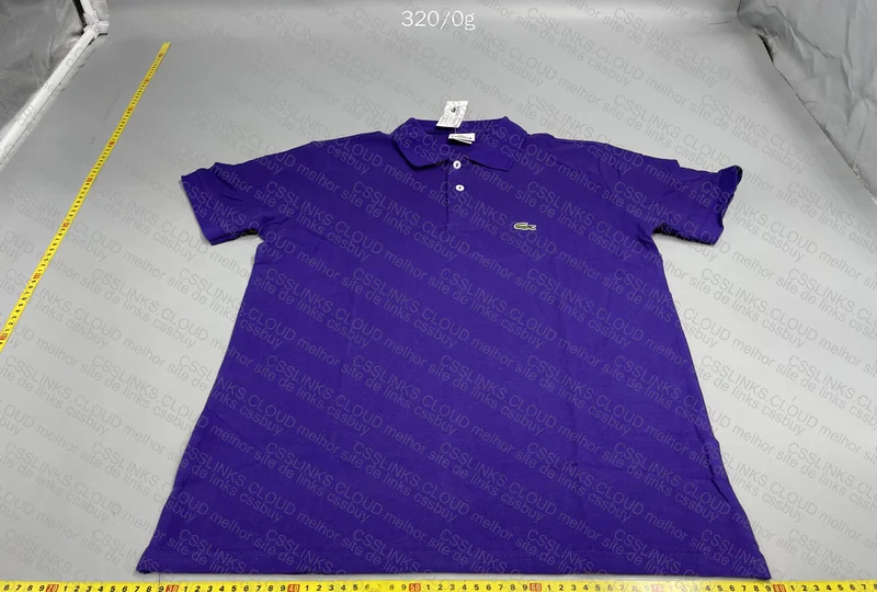 Lacoste 1:1 Dark Purple Polo Shirt Size M (5) 3