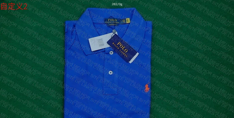 Ralph Lauren Blue and Green Polo Shirt 2
