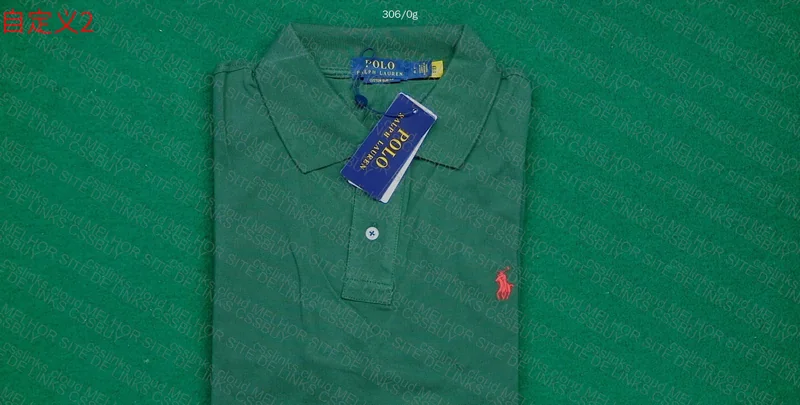 Ralph Lauren Blue and Green Polo Shirt 3