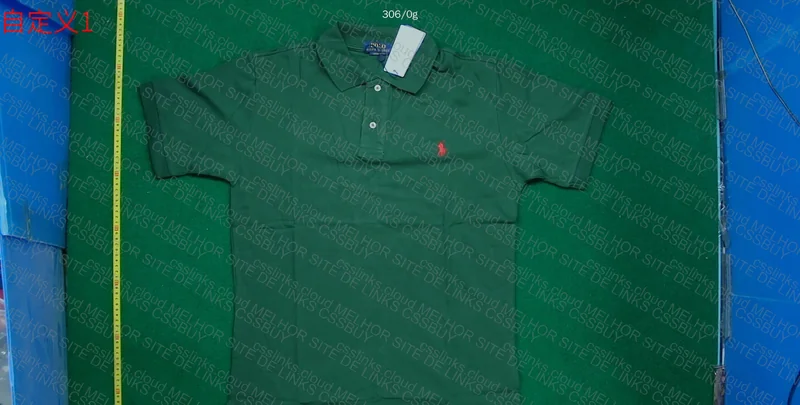 Ralph Lauren Blue and Green Polo Shirt 4