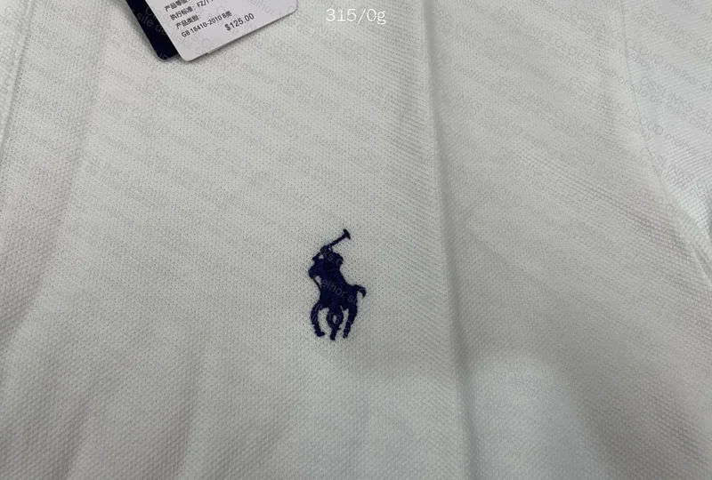 Ralph Lauren Polo Shirt (Black and White) 4