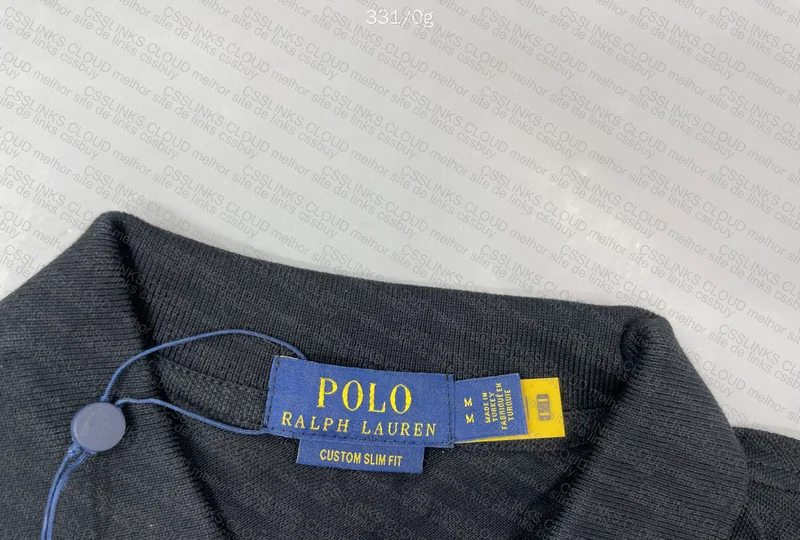 Ralph Lauren Polo Shirt (Black and White) 7