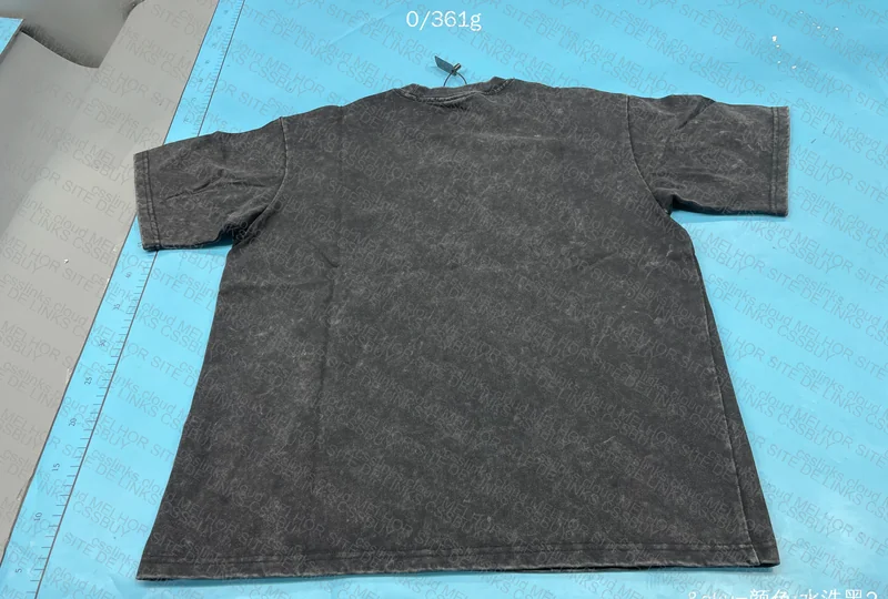 Printed Basic Black Shirt (Good Grammage)