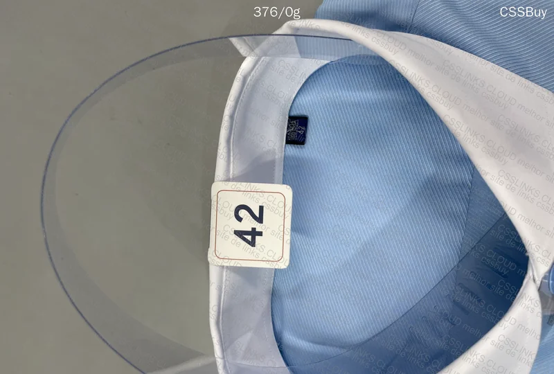 Blue Social Shirt with White Collar (French Model) 3