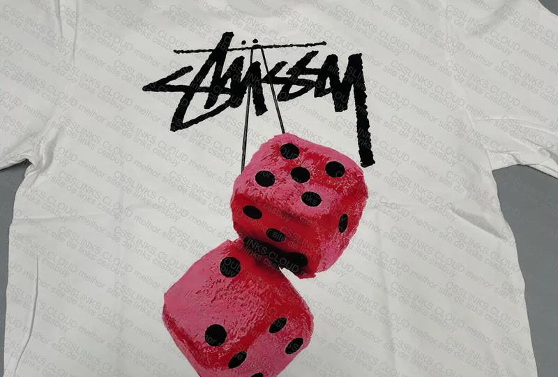Stussy Shirt - White Red Dice 5