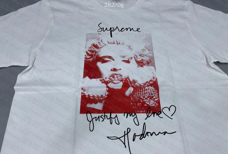 White Supreme Madonna Shirt 4
