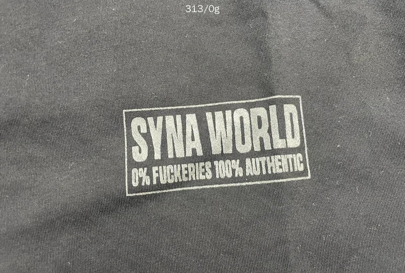 SYNA World 0% Fuckeries 100% Authentic Shirt 2