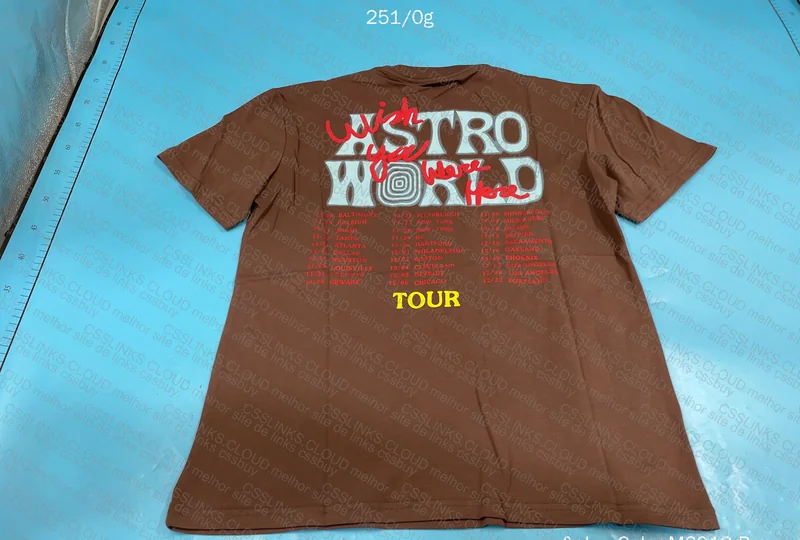 Travis Scott Brown Astroworld Shirt 3