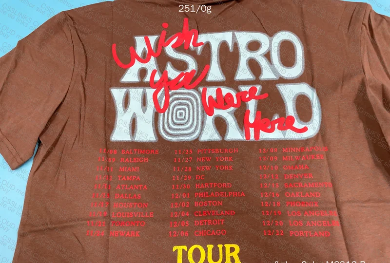 Travis Scott Brown Astroworld Shirt 5
