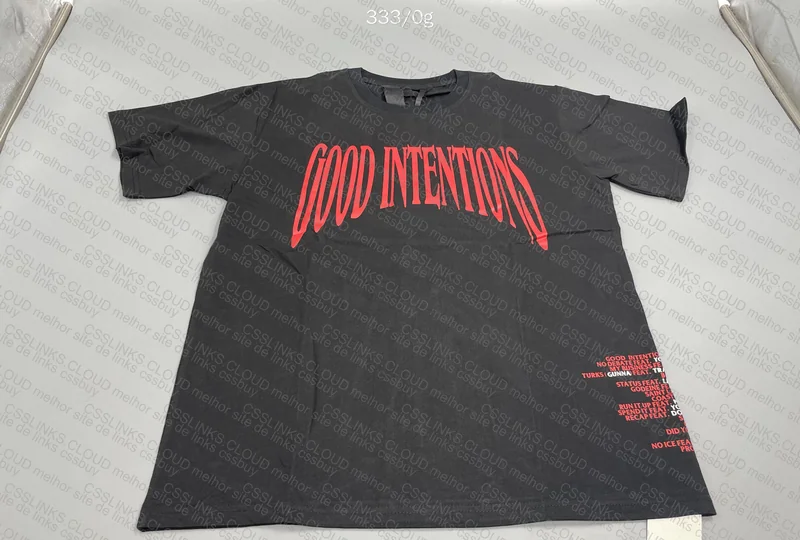 Vlone Good Intentions Shirt (with Measurements)
